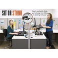 thumbnail image 2 of Stand Steady X-Elite Pro Standing Desk Converter | Instantly Convert Any Desk into a Stand Up Desk | Easy Lift Height Adjustable Standing Desk | No Assembly Required (28 x 20 / Black), 2 of 9