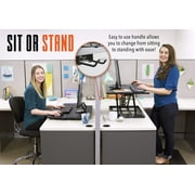 Stand Steady X-Elite Pro Standing Desk Converter | Instantly Convert Any Desk into a Stand Up Desk | Easy Lift Height Adjustable Standing Desk | No Assembly Required (28 x 20 / Black)