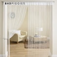 thumbnail image 2 of BadPiggies 39"x78" Glitter String Door Curtain Room Dividers Window Panel Sparkling Ribbon Thread Fringe Tassel Fly Screen Home Decor (White), 2 of 7