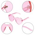 thumbnail image 3 of Gafas de sol en forma de corazón Sin montura Gafas de corazón transparente Favores de fiesta oso de fresa  Hogar, 3 of 5
