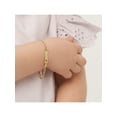 thumbnail image 4 of 14k Yellow Gold Unisex Adjustable Girls Name ID Bracelet Engravable Heart Tag, 4 of 7
