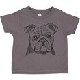 thumbnail image 3 of Inktastic English Bulldog Sketch Portrait Boys or Girls Toddler T-Shirt, 3 of 5