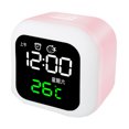 thumbnail image 2 of Réveil LED, Horloge Rechargeable USB avec Design Miroir Lampe de Nuit Réglable Horloge Numérique avec Pile pour Étudiants, 2 of 7