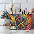 thumbnail image 2 of Boho Travel Makeup Bag,Vintage Cosmetic Bags Small Waterproof Zipper Women Purse Mini Portable Traveling Organizer Pouch for Ladies Thanksgiving Gifts, 2 of 6
