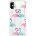 thumbnail image 2 of OTM Essentials iPhone X Clear Rugged Edge Phone Case, Flamingo Duo, 2 of 2