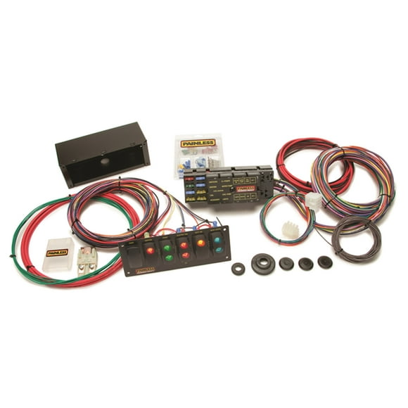 Painless Wiring 50005 Kit de Harnais/panne à Interrupteur pour Course de Circuit 10 Circuits