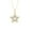14K Yellow Gold, variant on FINE JEWELRY 10K White Gold Pear-Shape Lab-Grown Diamond Five Stone Star Pendant&nbsp;with Silver Cable Chain Necklace (1/2 cttw, D-F Color, VS1 Clarity)18"