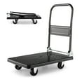 thumbnail image 1 of Costway Chariot Pousse-Pousse Pliant, Poupée, Plateforme, Diable à Main avec Roues Pivotantes à 360°, Capacité de 440 Lb, 1 of 10