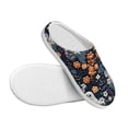thumbnail image 3 of KLL Cute ghost in the flowers Pattern Adult Unisex Cozy Slippers,Fuzzy Slip-on Slippers TPR Sole Slippers Comfort Plush Home Footwear for Indoor & Outdoor-39/40, 3 of 7