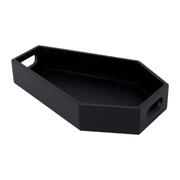 bedienty Elegant Serving Tray Gothic Casket Tray Unique Easy To Storage Tool Smooth Feel For Home Decor Entryway Comfortable Feel