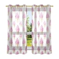thumbnail image 6 of Yayeee Window Curtains Light Filtering 63"x42" Grommet Panel Pair Home Living Room Decor, Pink Cartoon Ice Cream, 6 of 7