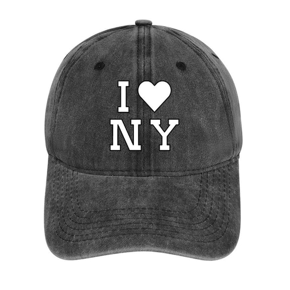 I Love NY Hat Adjustable Funny Fashion Unisex Baseball Cap For Men Women