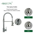 thumbnail image 6 of 23" Undermount Kitchen Sink and Pull-down Faucet Combo with Drain Assembly with Strainer, Protective Bottom Grid, All in One (23" x 18" x 9"), 6 of 6