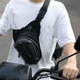 thumbnail image 3 of Soidarity Bolsa de pierna para ciclismo con cremallera, rendimiento impermeable y riñonera impermeable ajustable para motocicleta Ciclismo negro, 3 of 6