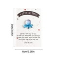 thumbnail image 3 of BingTong Pocket Hug Ocean themed With Card – Sea-Style Animals Series Gradient Pocket Blessing Card Greeting Cards for Friends Family Kids–Relationship Gift and Keepsake Exchange Blue B, 3 of 6