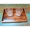 thumbnail image 2 of Decorative Rectangle Tray Wood Serving Platter Eating Tray for Breakfast in Bed, 2 of 3
