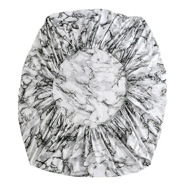 Sábanas Macarena ajustable de microfibra cepillada estampado de mármol 198x203x35cm