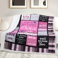 thumbnail image 4 of Christian Bible Blanket Gifts for Faith Women Christian Sympathy 50" X 60" Soft Throw Blanket Religious Gifts for Praying Women Men Inspirational Gift, 4 of 5