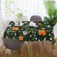 thumbnail image 3 of Yayeee Tablecloths 60" x 120" Rectangle Wrinkle Resistant Party Table Cover, Orange Flowers, 3 of 8