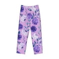 thumbnail image 4 of Balery Men'S Violet Pants,Sleepwear Pants,Pajama Pants,Pj Bottoms Drawstring And Pockets-Medium, 4 of 9