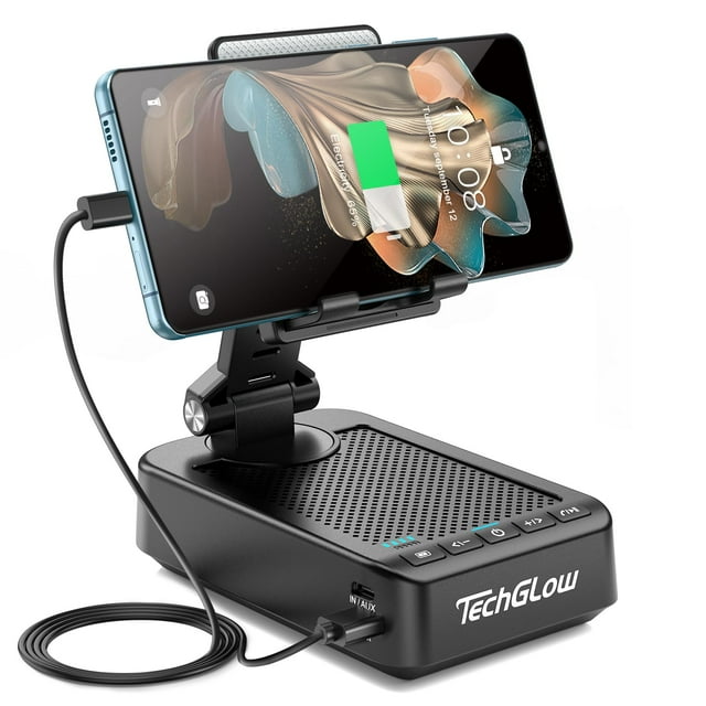 Soporte para teléfono móvil, altavoz Bluetooth, Power Bank TechGlow