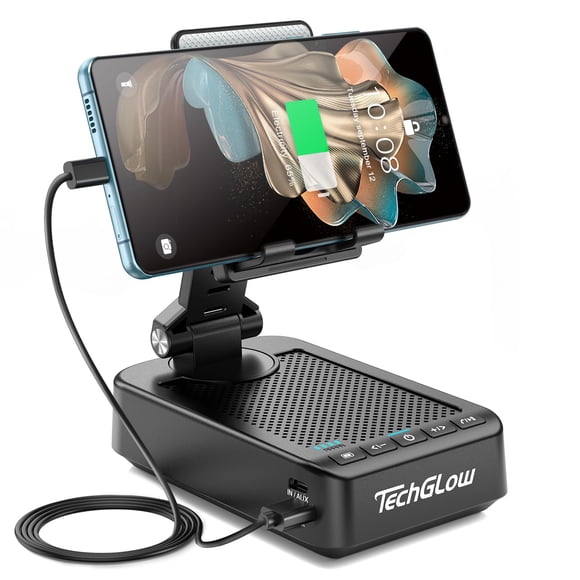 Soporte para teléfono móvil, altavoz Bluetooth, Power Bank TechGlow