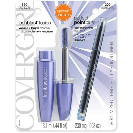 Covergirl Fusion Shadow VP Mascara/Eyeliner, 2-Pack