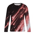 thumbnail image 3 of Blusas y camisas de manga larga y cuello redondo para hombre, camisetas casuales con estampado de moda y cuello redondo, blusas de licra de manga corta para hombre., 3 of 4