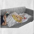 thumbnail image 6 of Gender Reveal Soft Flannel Fleece Throw Blanket, Babies Playing Together Newborn Childhood Romantic Happiness Theme, Cozy Plush for Indoor and Outdoor Use, 50" x 60", Multicolor, by Ambesonne, 6 of 6