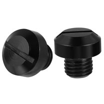 Kudiqi Motorcycle Mirror Plugs Universal Rear View Hole Caps Black