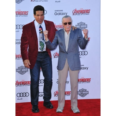 Stan Musial Signed Photo - Stan Lee Lou Ferrigno At Arrivals For The Avengers Age Of Ultron Premiere The Dolby Theatre At Hollywood And Highland Center Los Angeles Ca April 13 2015 Photo By Dee CerconeEverett Collection Celebri