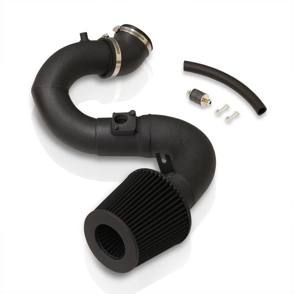 AJP Distributors JDM Cold Air Intake CAI Induction System Polished Aluminum Pipe Piping Kit   Filter Compatible/Replacement For Honda Civic Si FB6 FG4 K24Z7 2.4L Engine 2012 2013 2014 2015 12 13 14 15