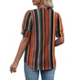 thumbnail image 6 of WIHOLL Womens Tops Vneck Puff Sleeve Buttons Summer Ladies Shirts Plus Size Blouses Dressy Casual Spring Outfits, 6 of 11