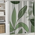 thumbnail image 6 of Orinice  Green Tropical Leaves Shower Curtain for Bathroom Decor Watercolor Nature Leaf Plant Botanical Boho Simple Minimalist Art Printed Fabric Polyester Waterproof 12 Pack Plastic Hooks 36x72, 6 of 7