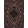 thumbnail image 1 of Ahgly Company Indoor Rectangle Patterned Black Brown Novelty Area Rugs, 8' x 12', 1 of 6