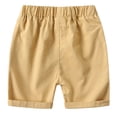 thumbnail image 3 of MDUKONU Toddler Boys Cargo Shorts Adjustable Waist Baggy Fit Cool Casual Shorts Football Workout Clothes for Kids Size: 4-5 Years Khaki, 3 of 6