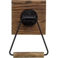 thumbnail image 6 of MyGift Wall Mounted Rustic Hand Towel Ring, Dark Brown Wood and Black Metal, 6 of 7