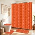 thumbnail image 2 of YHRUWN Boho Floral Shower Curtain Sets with Rugs, 16-Piece Farmhouse Terracotta Bathroom Sets with Hooks, Waterproof Fabric Bathroom Decor Set, 2 of 10