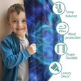 thumbnail image 3 of Blackout Kids Curtains,Colorful Tie Dye Burst Flower Pattern Childrens Insulated Curtains Set Of 2,Bedroom Essentials,Toddler Room Decor 52"x63", 3 of 5