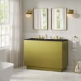 thumbnail image 1 of Modway Quantum 48" Double Sink Bathroom Vanity in Black Gold, 1 of 10