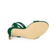 thumbnail image 5 of BLISSFUL STEP Women's Lace up Stiletto High Heels Sandals Emerald Green 7, 5 of 7