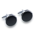 thumbnail image 5 of Gemelos para Hombres YONGSHENG Camisa de Esmoquin Acero Inoxidable Color Negro Plata, 5 of 5