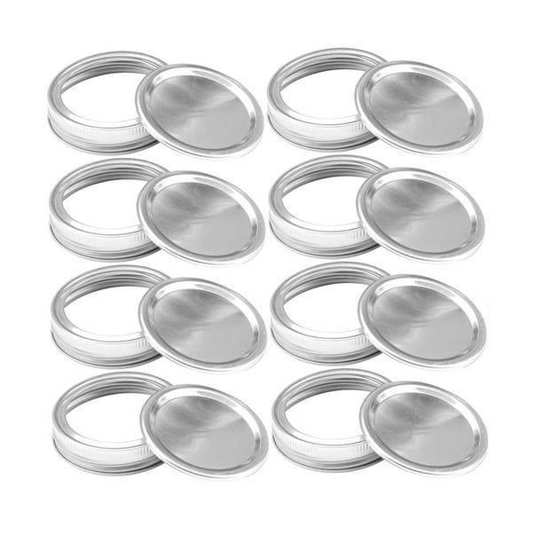 24Pcs 86mm SplitType Wide Mouth Sealing Jars Lids Canning Caps Leak
