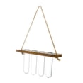 thumbnail image 1 of GUOOL Clear Hanging Vase Flower Plant Terrarium Glass Home Hydroponic Test Tube 1 1 Layer 4 Tube, 1 of 9