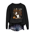 thumbnail image 2 of Halloween Sweatshirts Women Sweatshirt Shirt Spooky Season Witch Pullover Top, 2 of 5