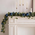 thumbnail image 7 of TaTaai 1Pcs Artificial Flower Garland, Fake Dahlia Rose Flowers Garland Floral Eucalyptus Greenery Vine for Wedding Arch，Table Runner Centerpieces Backdrop Room Wall Hanging Plant Decor, 7 of 7