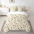 thumbnail image 2 of Homewish Cute Cartoon Corgi 7-Piece Twin Bedding Sets,Kawaii Puppy Dogs Bedding Comforter Set,Beige Black Sheet Sets For Girl Boys,Ultra Soft Room Decor Reversible, 2 of 8