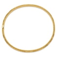 thumbnail image 2 of Primal Gold 14 Karat Yellow Gold 3/16 Florentine Hinged Bangle Bracelet, 2 of 4