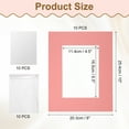 thumbnail image 2 of Uxcell 10Pcs Picture Mat 8"x10" Bevel Cut Frame Mattes for Display Art Measuring Pink, 2 of 7