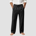 thumbnail image 2 of Akiihool Relaxed Pants for Men Men's Relaxed Classic Fit Flat Front Pants Black,XL, 2 of 5